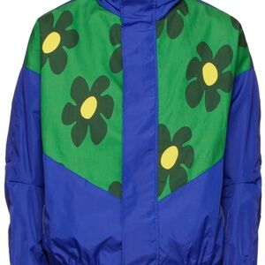 JW Anderson Blue & Green Flower Insert Track Jacket NWT electric blue size XL